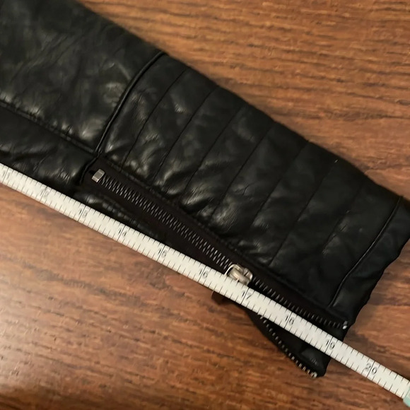 ❤️Therapy quilted faux leather jacket women’s S black cropped moto - Picture 13 of 13